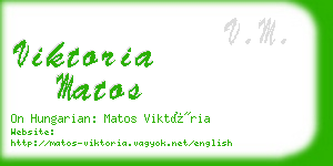 viktoria matos business card